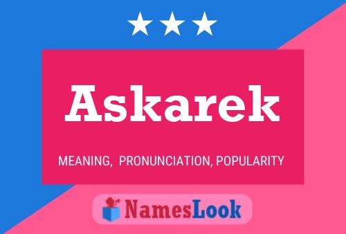 ملصق اسم Askarek