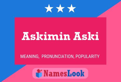 ملصق اسم Askimin Aski