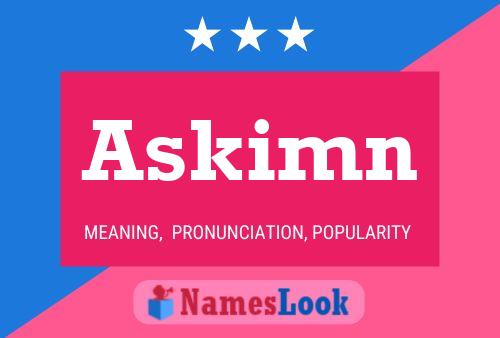 ملصق اسم Askimn