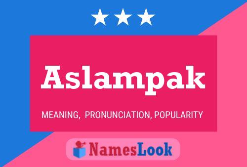 ملصق اسم Aslampak