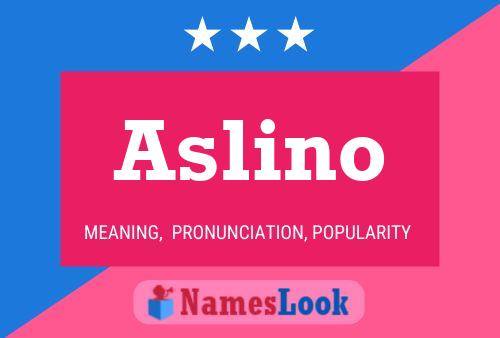 ملصق اسم Aslino