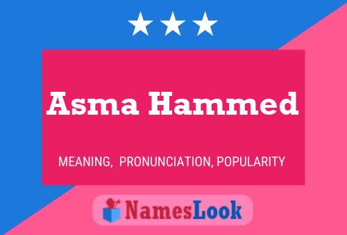 ملصق اسم Asma Hammed