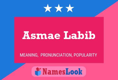 ملصق اسم Asmae Labib