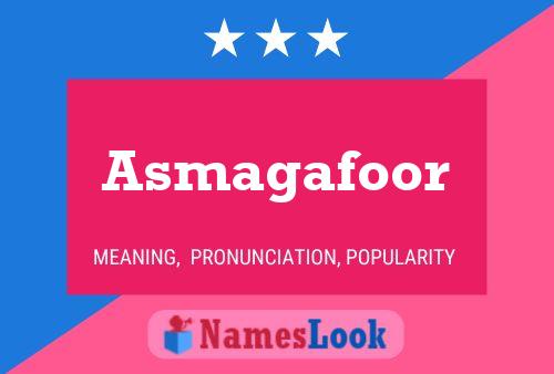 ملصق اسم Asmagafoor