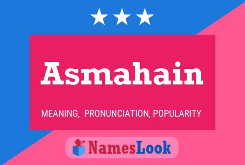 ملصق اسم Asmahain