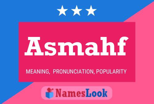 ملصق اسم Asmahf