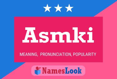 ملصق اسم Asmki