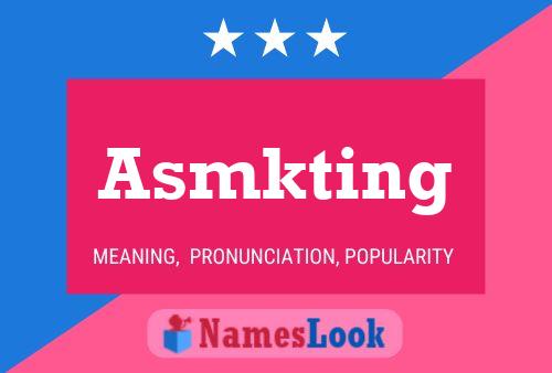 ملصق اسم Asmkting