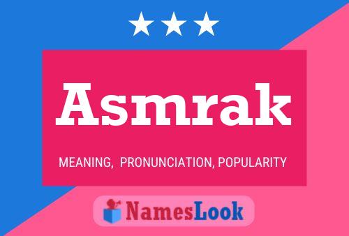 ملصق اسم Asmrak