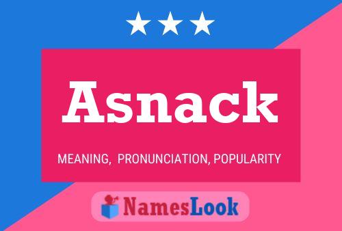 ملصق اسم Asnack