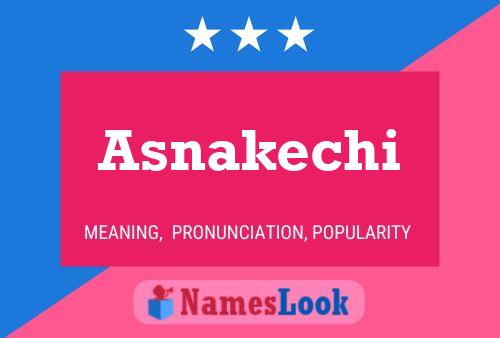 ملصق اسم Asnakechi