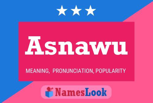 ملصق اسم Asnawu