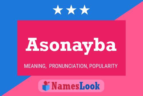 ملصق اسم Asonayba