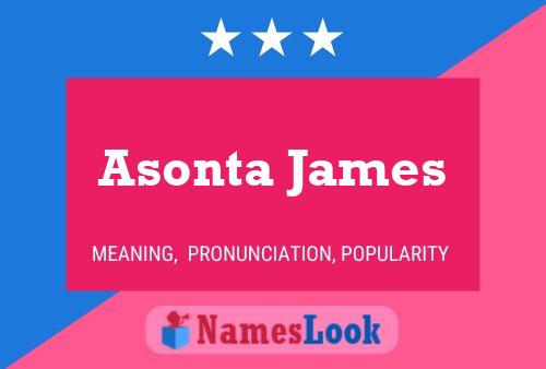 ملصق اسم Asonta James