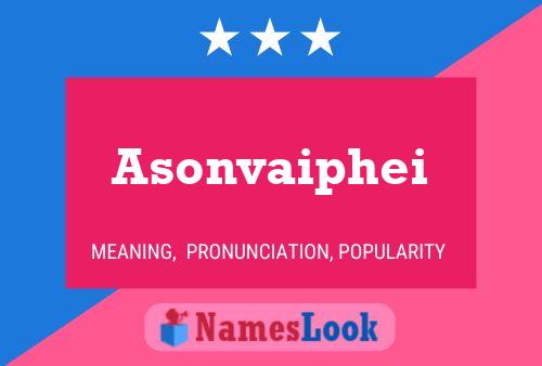 ملصق اسم Asonvaiphei