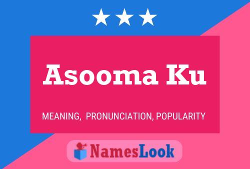 ملصق اسم Asooma Ku