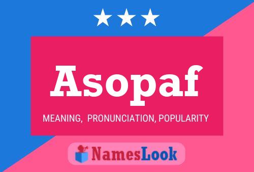 ملصق اسم Asopaf