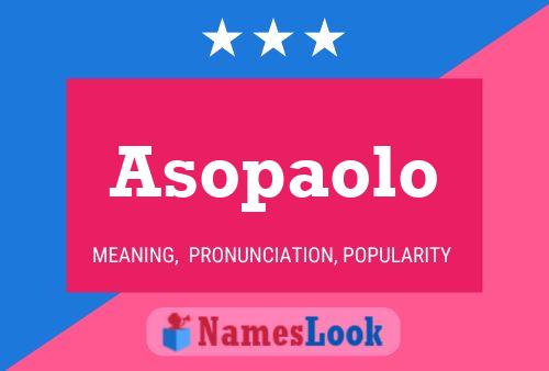 ملصق اسم Asopaolo