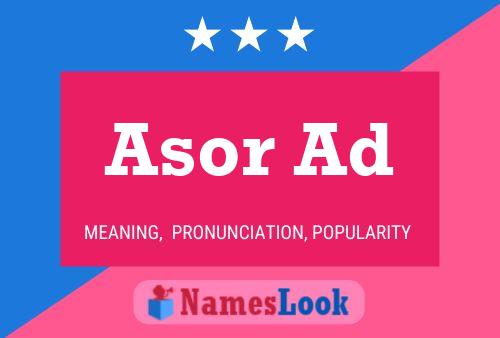 ملصق اسم Asor Ad