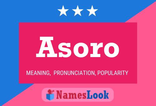 ملصق اسم Asoro