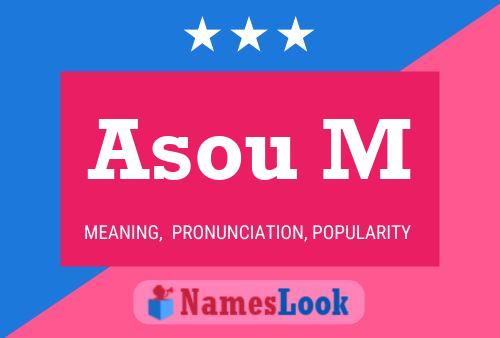 ملصق اسم Asou M