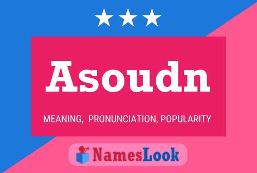 ملصق اسم Asoudn