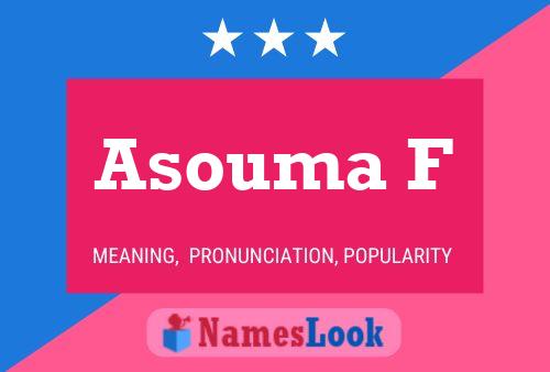 ملصق اسم Asouma F