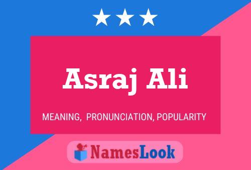 ملصق اسم Asraj Ali