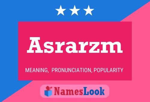 ملصق اسم Asrarzm