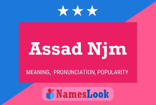 ملصق اسم Assad Njm