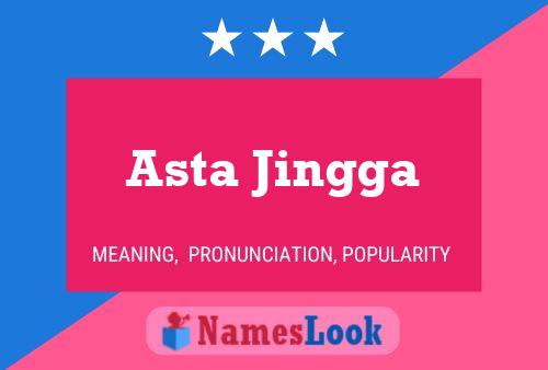 ملصق اسم Asta Jingga