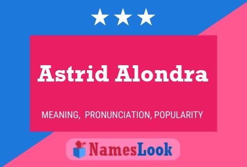 ملصق اسم Astrid Alondra