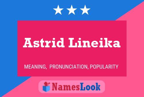 ملصق اسم Astrid Lineika