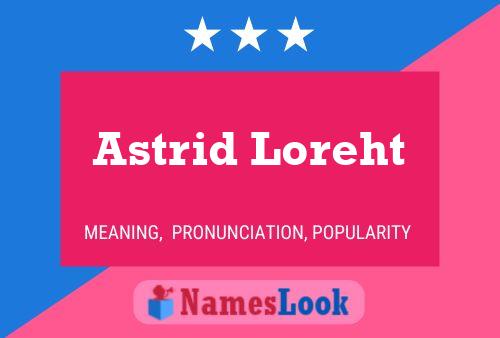 ملصق اسم Astrid Loreht