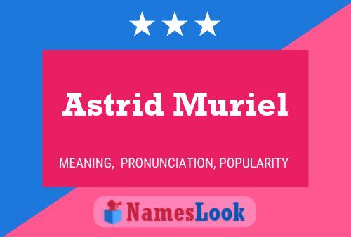 ملصق اسم Astrid Muriel