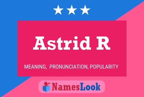 ملصق اسم Astrid R