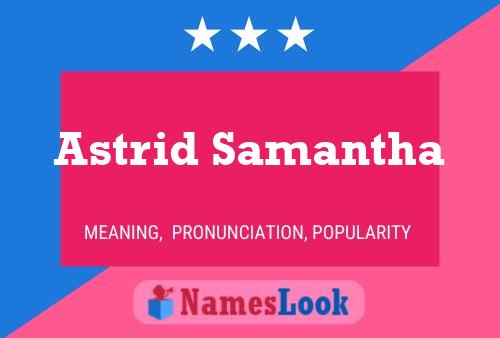 ملصق اسم Astrid Samantha