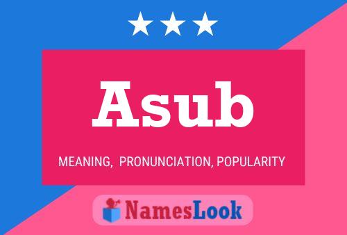 ملصق اسم Asub