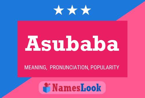 ملصق اسم Asubaba