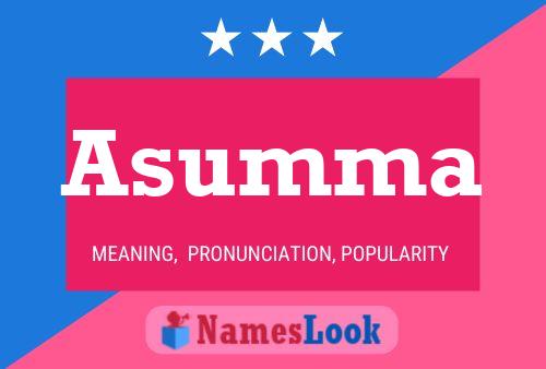 ملصق اسم Asumma