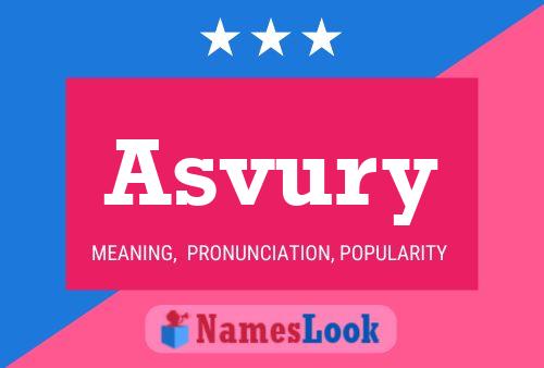 ملصق اسم Asvury