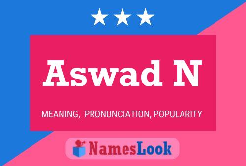 ملصق اسم Aswad N