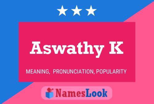 ملصق اسم Aswathy K