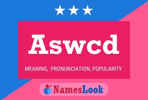 ملصق اسم Aswcd