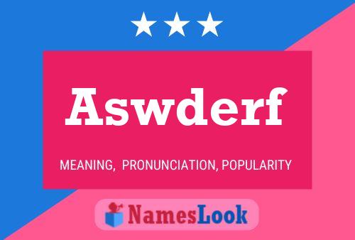 ملصق اسم Aswderf