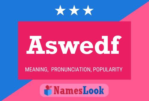 ملصق اسم Aswedf