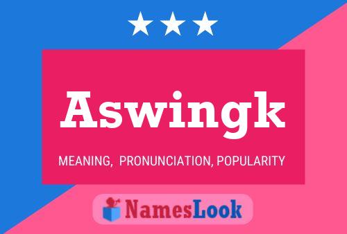 ملصق اسم Aswingk