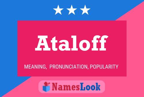 ملصق اسم Ataloff