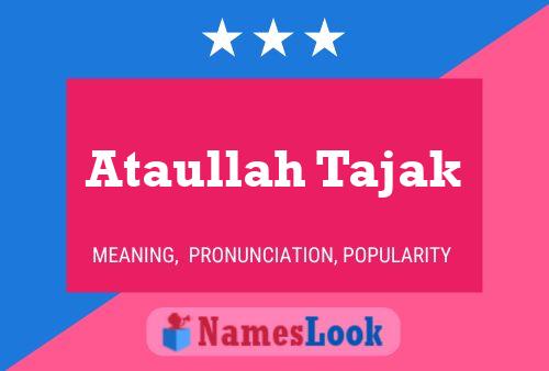 ملصق اسم Ataullah Tajak