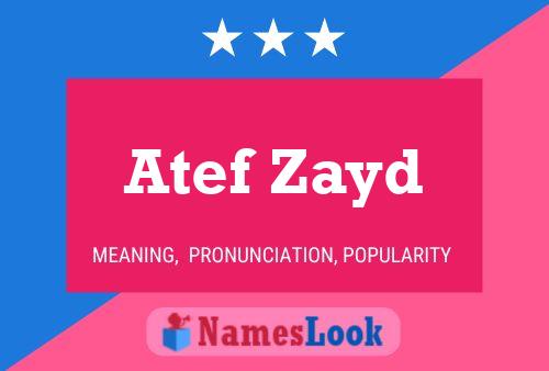 ملصق اسم Atef Zayd